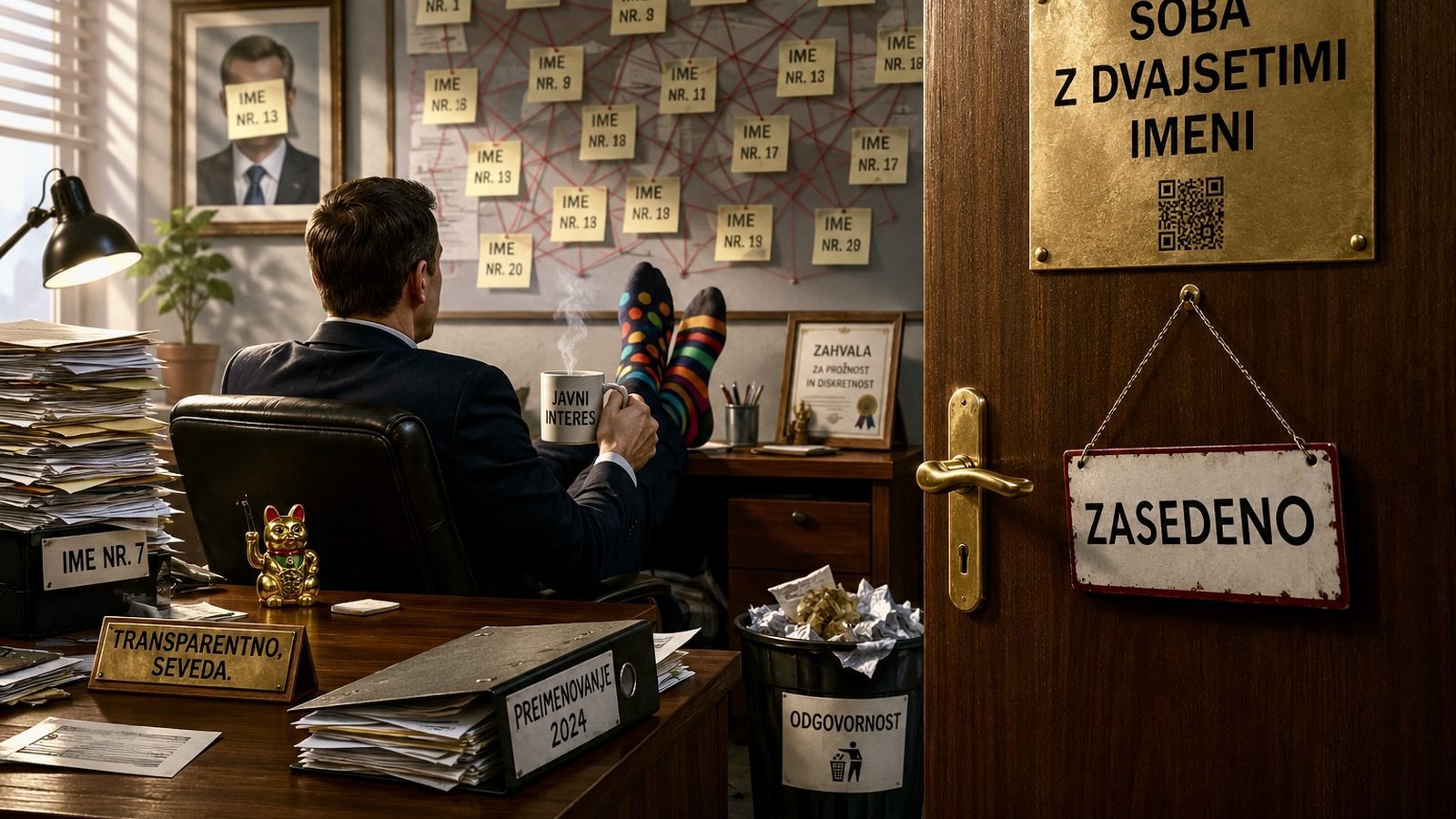 Zaprta vrata s ključem v ključavnici